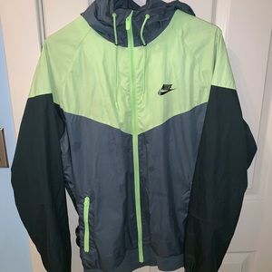 nike lime green windbreaker